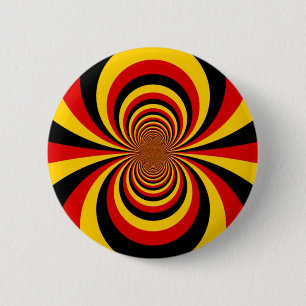 I Love Germany National Flag Colours Art Print 6 Cm Round Badge