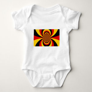 I Love Germany National Flag Colours Art Print Baby Bodysuit