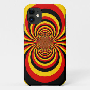 I Love Germany National Flag Colours Art Print iPhone 11 Case