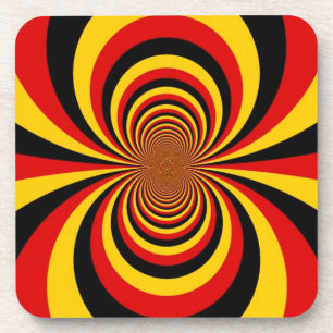 I Love Germany National Flag Colours Art Print Coaster