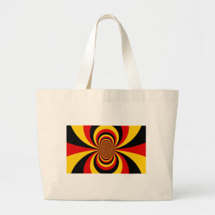 I Love Germany National Flag Colours Art Print Large Tote Bag