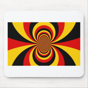 I Love Germany National Flag Colours Art Print Mouse Pad