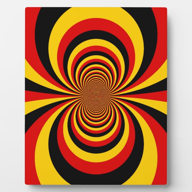 I Love Germany National Flag Colours Art Print Plaque (Front)