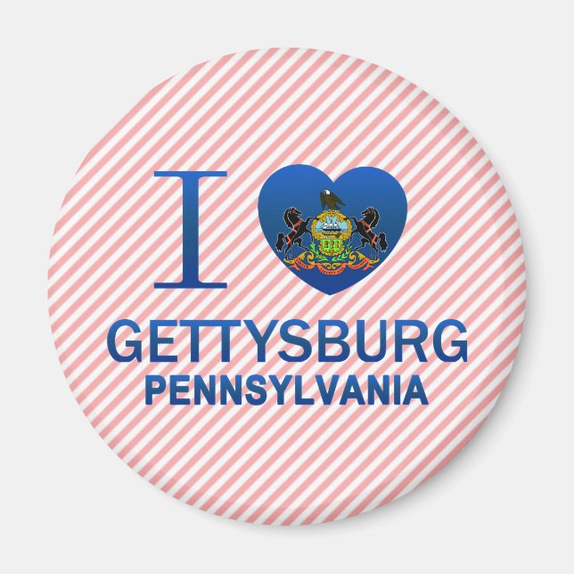 I Love Gettysburg, PA Magnet (Front)