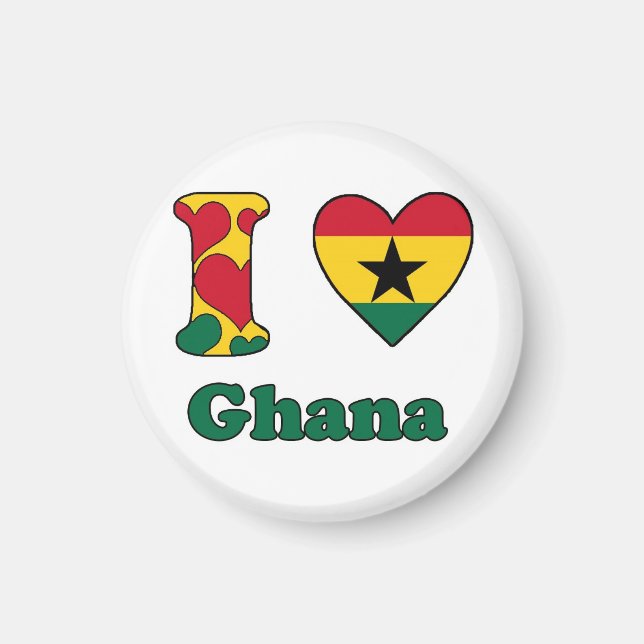 I love Ghana Magnet (Front)