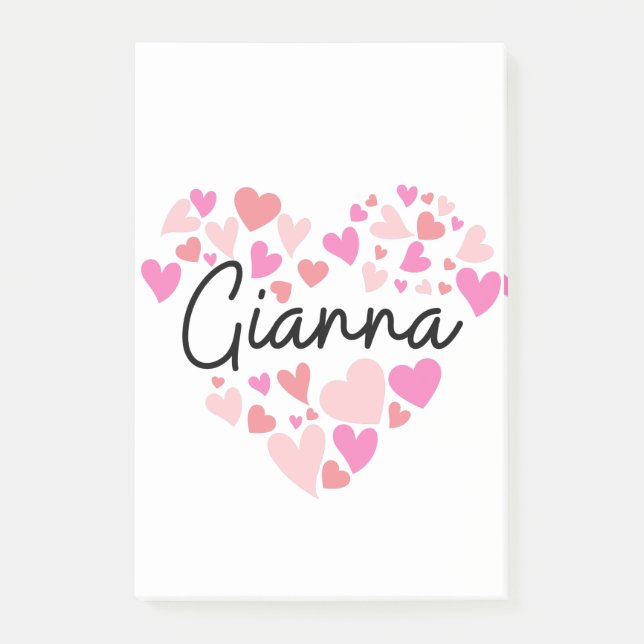 I love Gianna Post-it Notes (Front)
