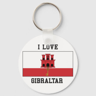 I Love Gibraltar Key Ring