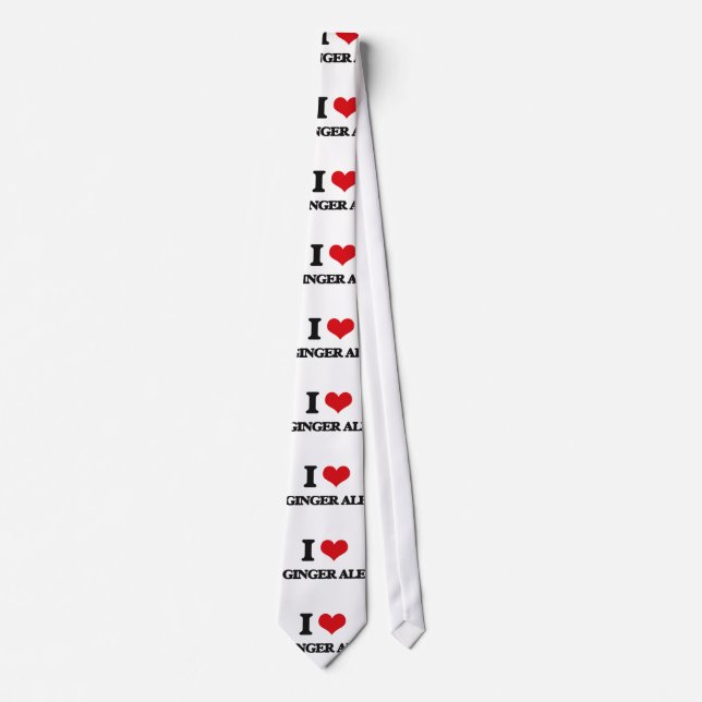 I love Ginger Ale Tie (Front)