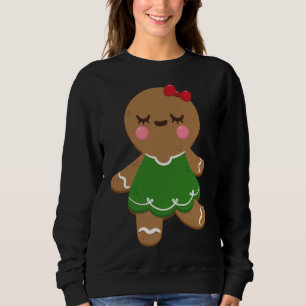 I Love Gingerbread Cookies Girls Christmas ' Holid Sweatshirt