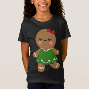I Love Gingerbread Cookies Girls Christmas ' Holid T-Shirt