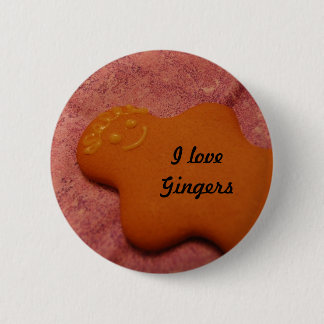I love gingers 6 cm round badge