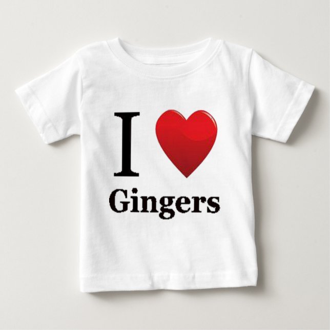 I Love Gingers T Shirt (Front)