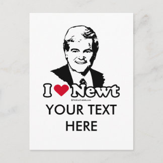 I Love Gingrich Postcard