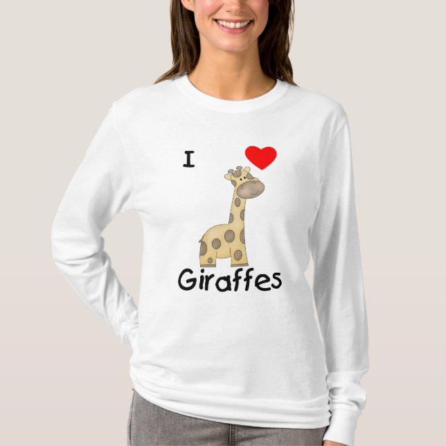I Love Giraffes (2) T-Shirt (Front)
