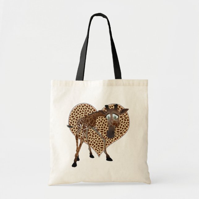 I Love Giraffes Tote Bag (Front)