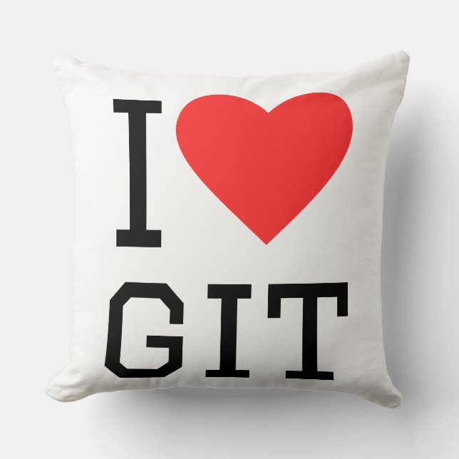 I love git cushion (Front)