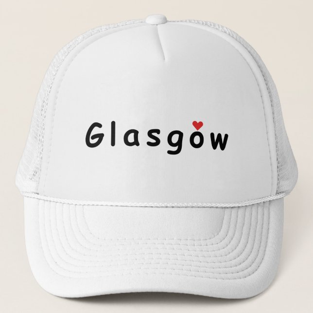 I love Glasgow  Trucker Hat (Front)