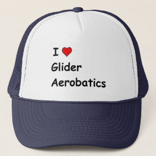 I Love Glider Aerobatics Trucker Hat