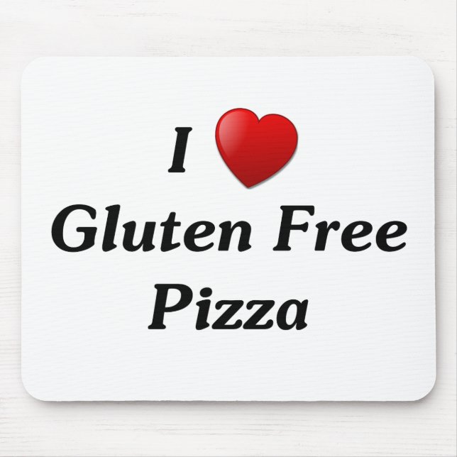 I Love Gluten Free Pizza Mouse Pad (Front)