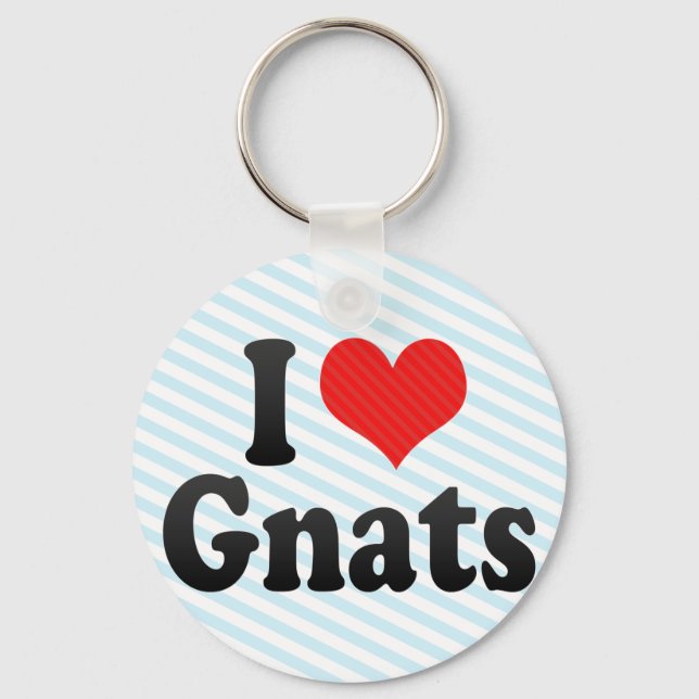 I Love Gnats Key Ring (Front)