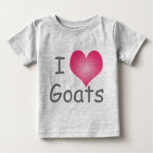 I Love Goats Baby T-Shirt