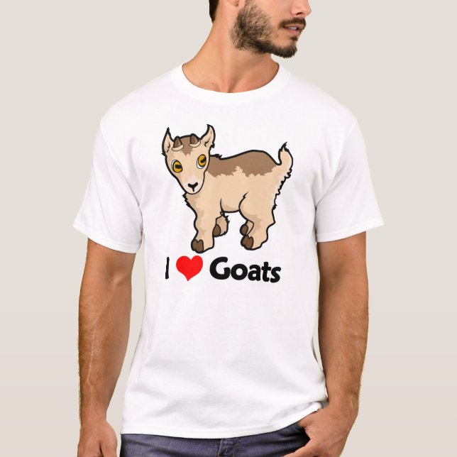 I Love Goats T-Shirt (Front)