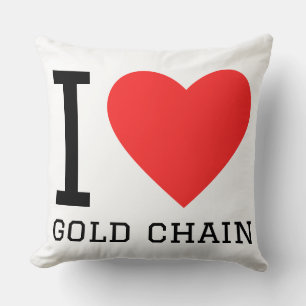 I love gold chain cushion