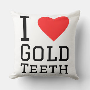 I love gold teeth cushion