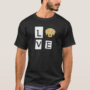 I Love Golden Retriever T-Shirt