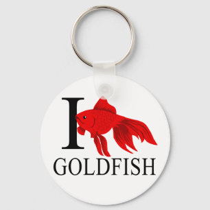 I Love Goldfish Keychains