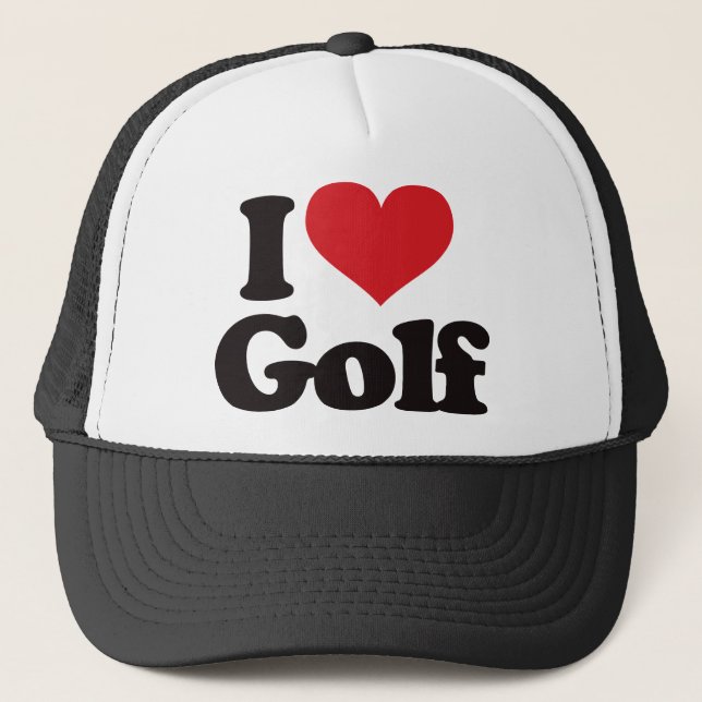 I Love Golf Trucker Hat (Front)