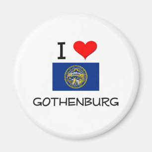 I Love Gothenburg Nebraska Magnet