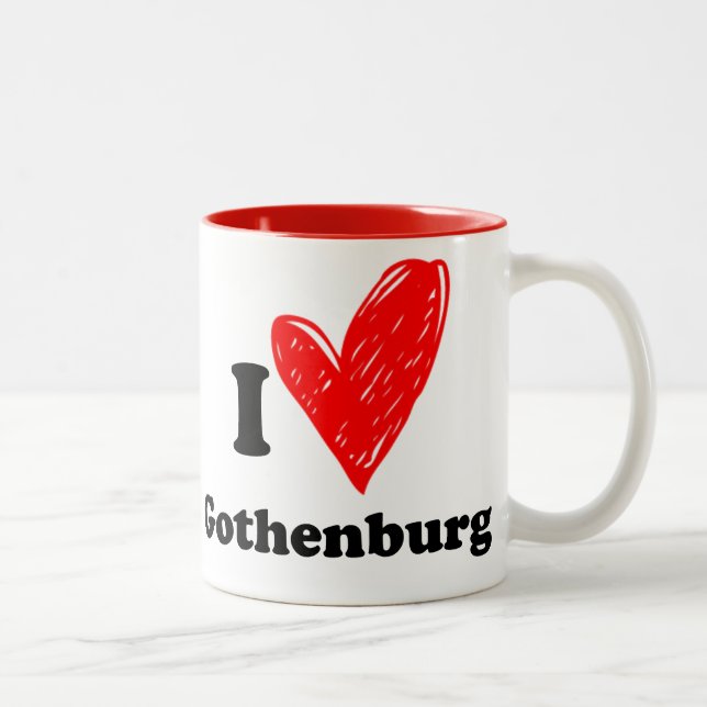I love Gothenburg Two-Tone Coffee Mug (Right)