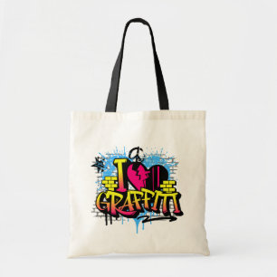 I Love Graffiti – Urban Street Art Tote Bag