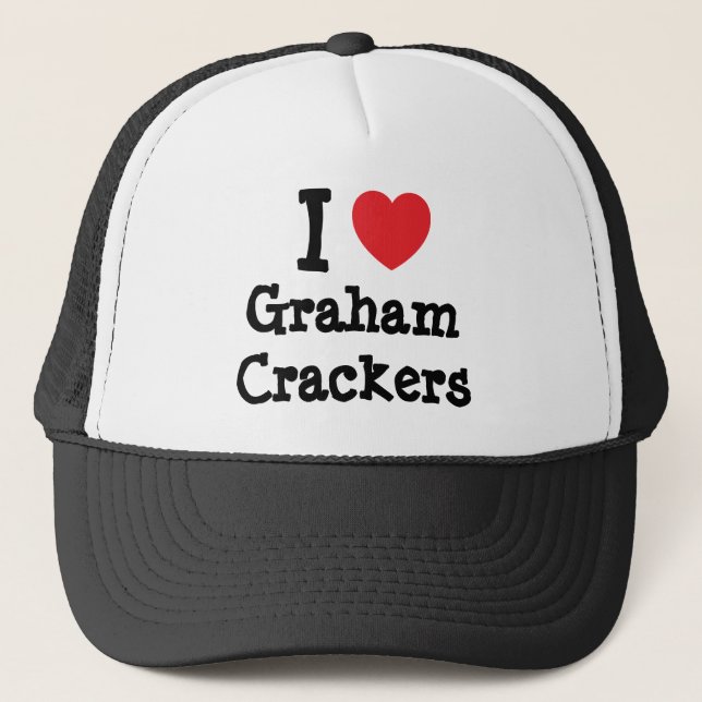 I love Graham Crackers heart T-Shirt Trucker Hat (Front)