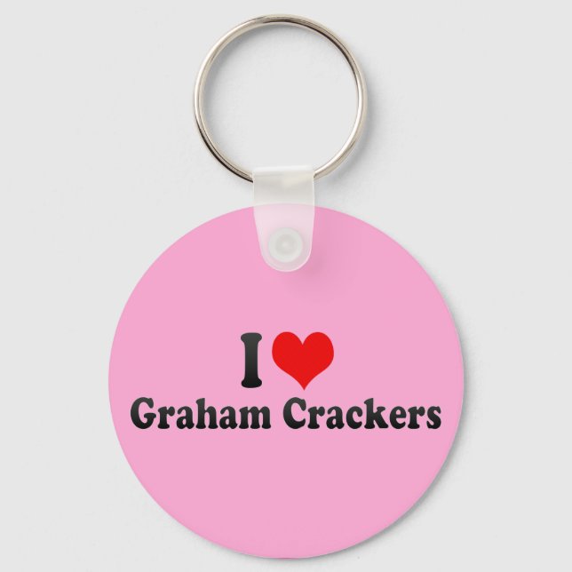 I Love Graham Crackers Key Ring (Front)