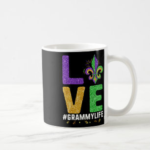 I Love Grammy Life Mardi Gras Grammylife Fleur De Coffee Mug