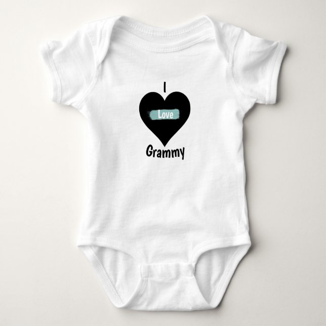 I love grammy one piece baby bodysuit (Front)
