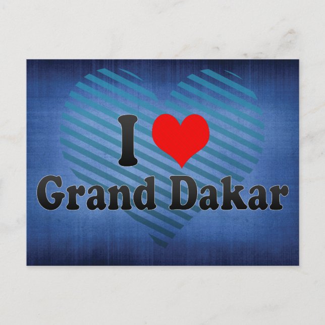 I Love Grand Dakar, Senegal Postcard (Front)