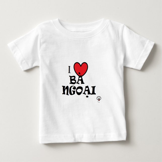 I love grandma (in Vietnamese) Baby T-Shirt (Front)