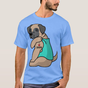 I Love Grandma Tattoo English Mastiff Grandmother T-Shirt