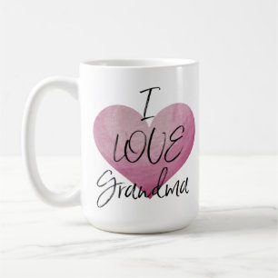 I LOVE GRANDMA WITH HEART mug