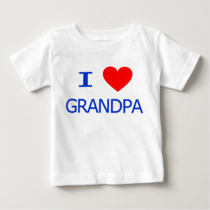 I Love Grandpa Baby T-Shirt