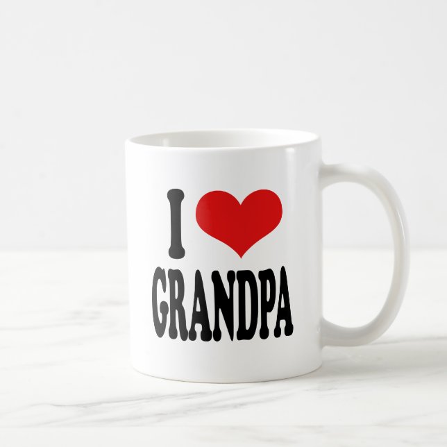 I Love Grandpa Coffee Mug (Right)