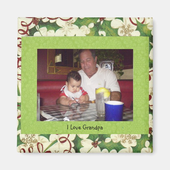 I Love Grandpa Magnet (Front)