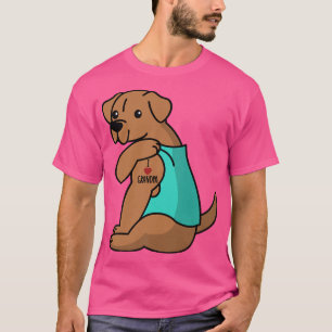 I Love Grandpa Tattoo Dogue De Bordeau Grandfather T-Shirt