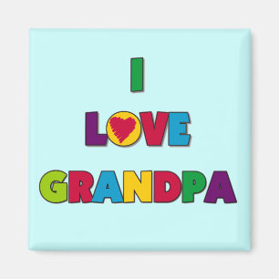 I Love Grandpa Tshirts and Gifts Magnet