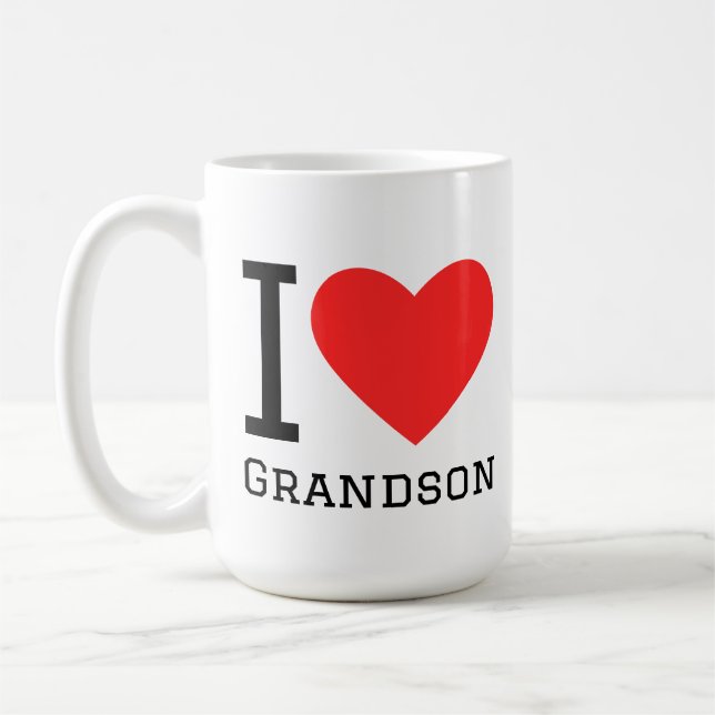 I love grandson coffee mug (Left)