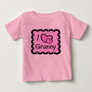 I Love Granny Cute T-Shirte Baby T-Shirt