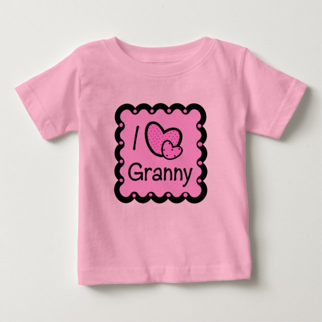 I Love Granny Cute T-Shirte Baby T-Shirt (Front)